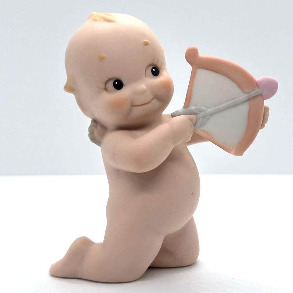 VTG 1992 Enesco Rose O'Neill Kewpie Doll Valentine Bow & Arrow Figurine